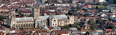 Image of the cityscape of the University of Kent