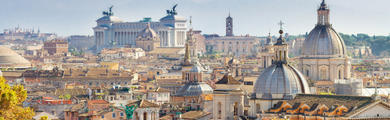 Image of the skyline of Rome, Italy 