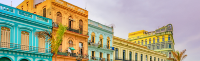 Image of colorful buildings in Havana, Cuba