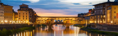 Image of a bridge in Florence, Italy 