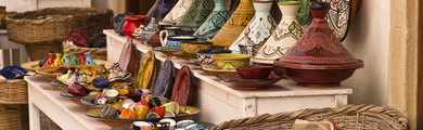 Image of pottery in Morocco 