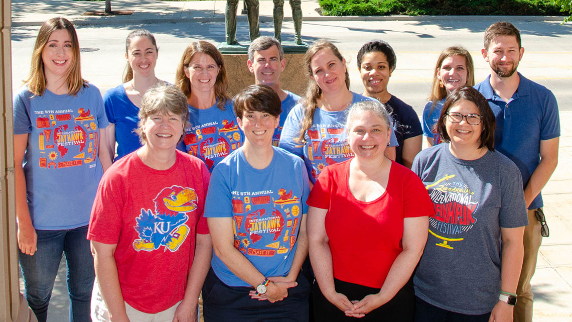 12 members of the SAGE staff pose together