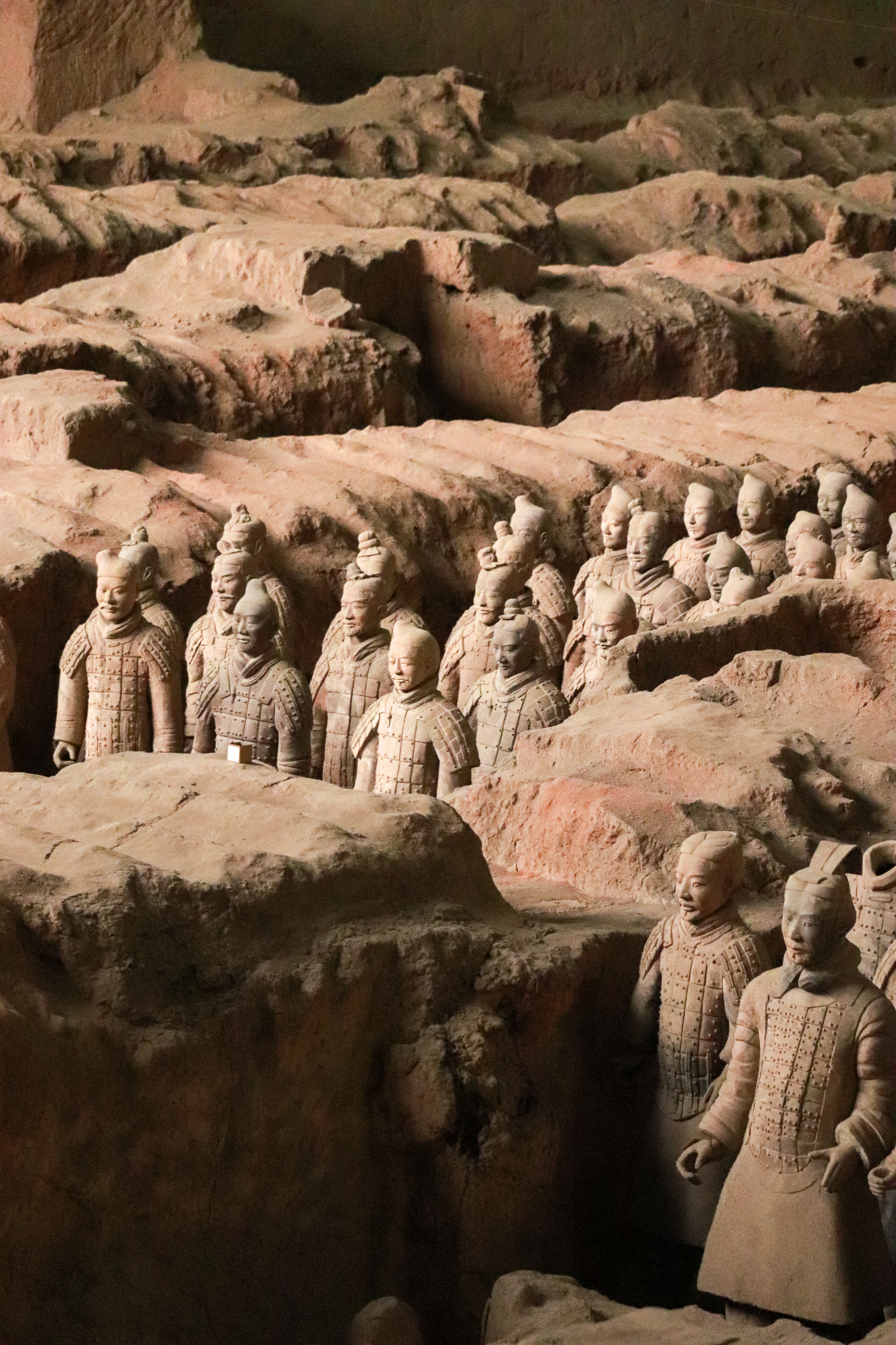 The Terracotta Warrior Army at the tomb of the first emperor of China in Xi’an, China. 